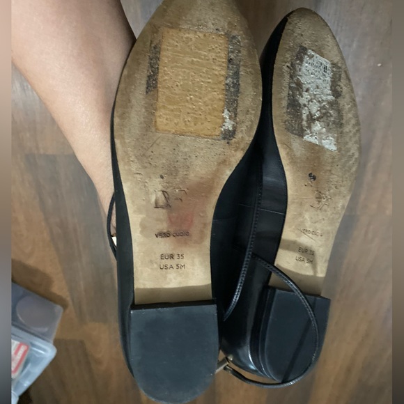 Diane Von Furstenberg Black Straps Tie Flats Shoes Size 5M - Picture 4 of 11